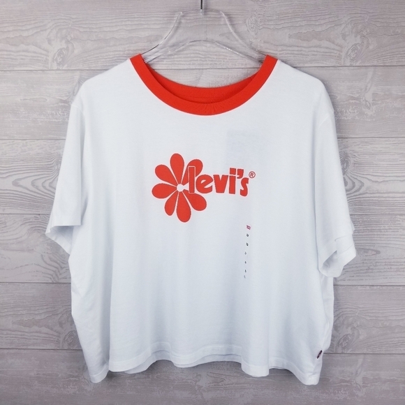 Levi's Cropped Jordie T-Shirt A10250008 NWT size 2X - Picture 3 of 13